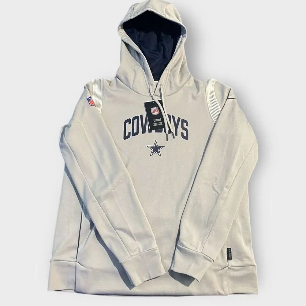 Nike Dallas Cowboys Sideline On-Field Therma Fit Pullover Hoodie Womens size M